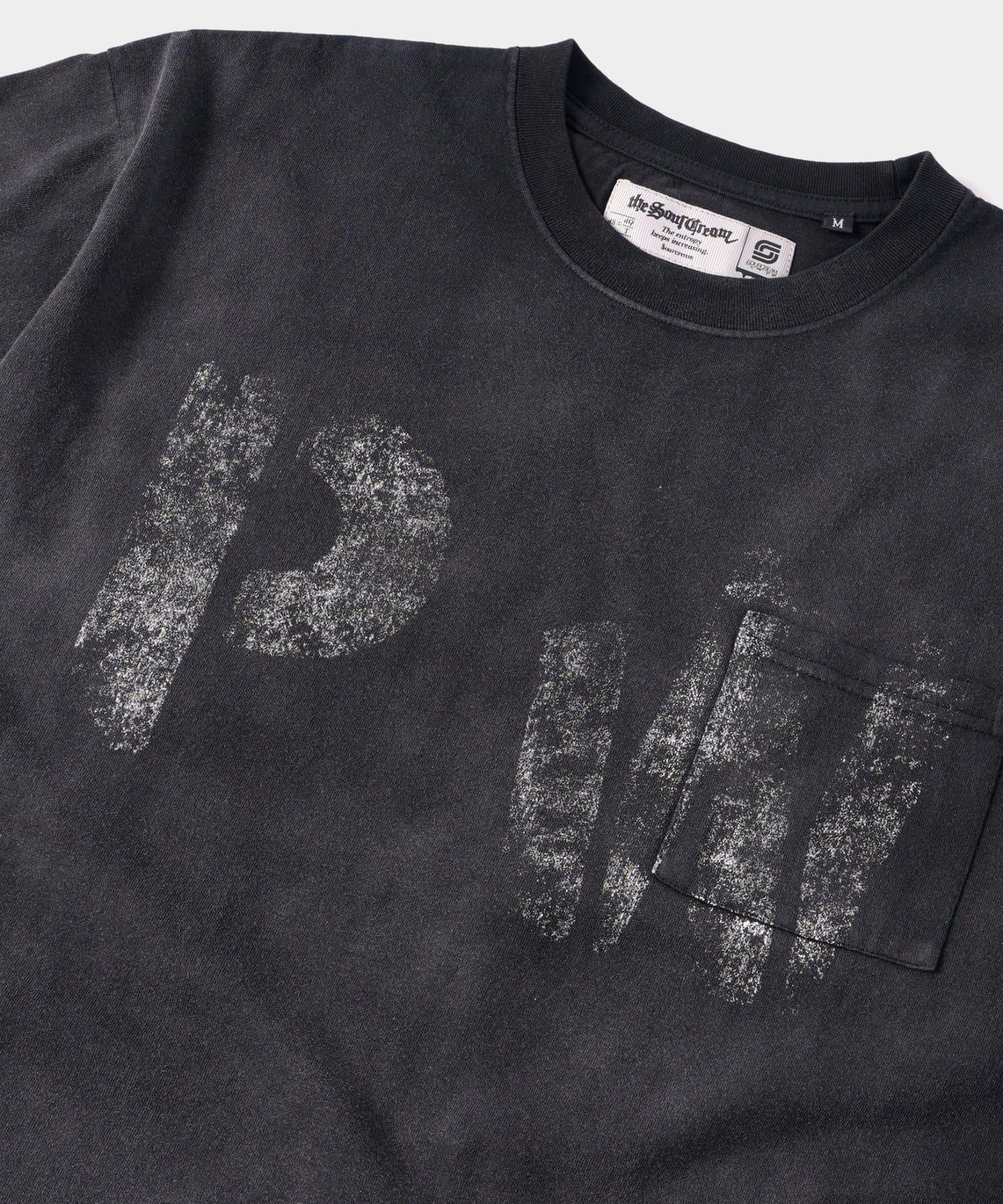 模版印花 口袋 PWステンシルプリント TEE T恤