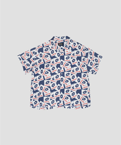 LOTTO LOGO PATTERNED O/C SHIRTS