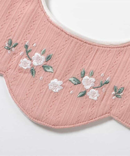花刺繡圍嘴