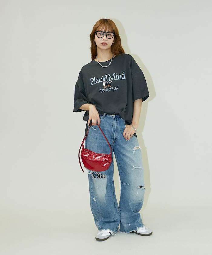 狗 刺繡 標誌 T恤