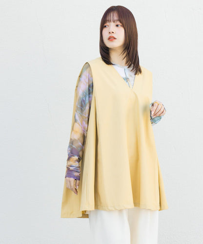 肩部褶皺設計迷你連衣裙