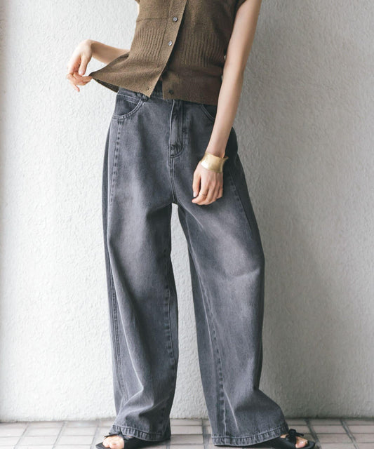 2尺碼可選抽繩牛仔褲