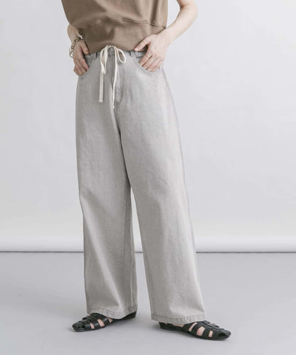 2尺碼可選抽繩牛仔褲