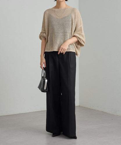 Omekashi 網眼寬鬆針織套頭衫