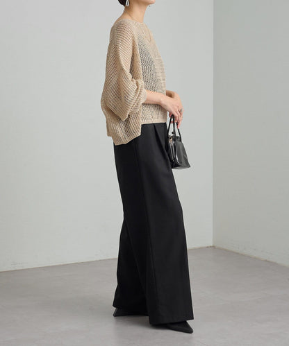 Omekashi 網眼寬鬆針織套頭衫