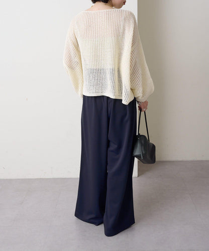 Omekashi 網眼寬鬆針織套頭衫