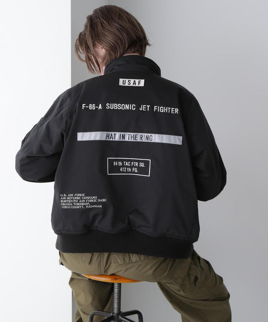 《直營店限定》STENCIL JKT "HAT IN THE RING"/印花夾克