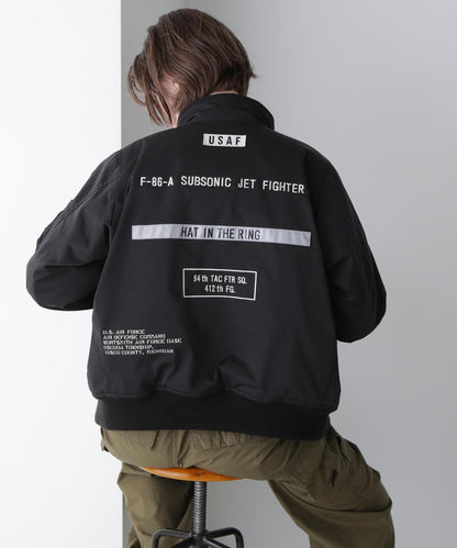 《直營店限定》STENCIL JKT "HAT IN THE RING"/印花夾克