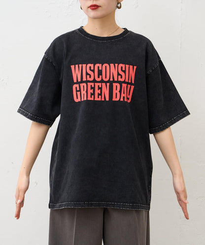 【男女通用】酸洗標誌T恤