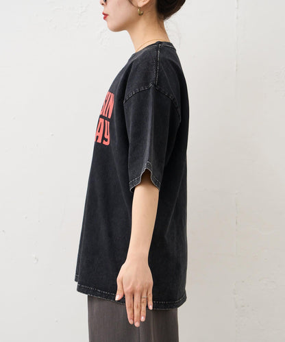 【男女通用】酸洗標誌T恤