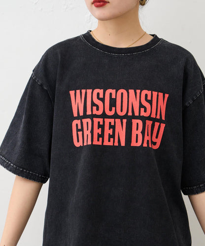 【男女通用】酸洗標誌T恤