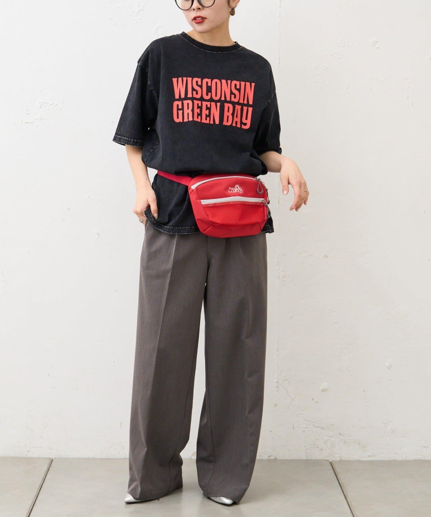 【男女通用】酸洗標誌T恤