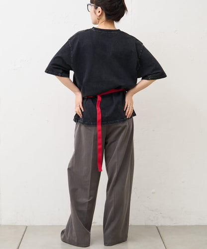 【男女通用】酸洗標誌T恤