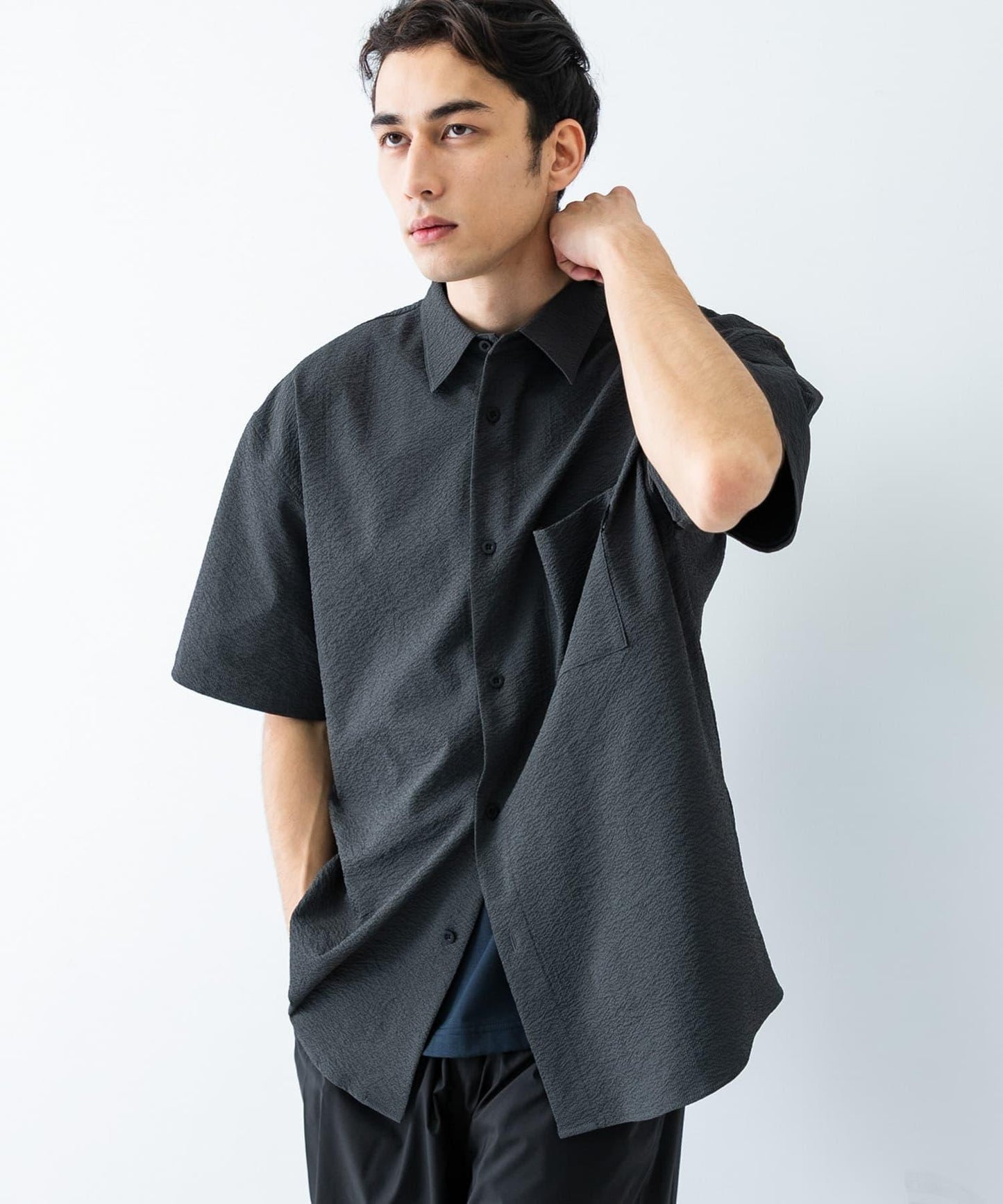 『聯名』THOUSAND MILE×UR 可機洗抽繩襯衫