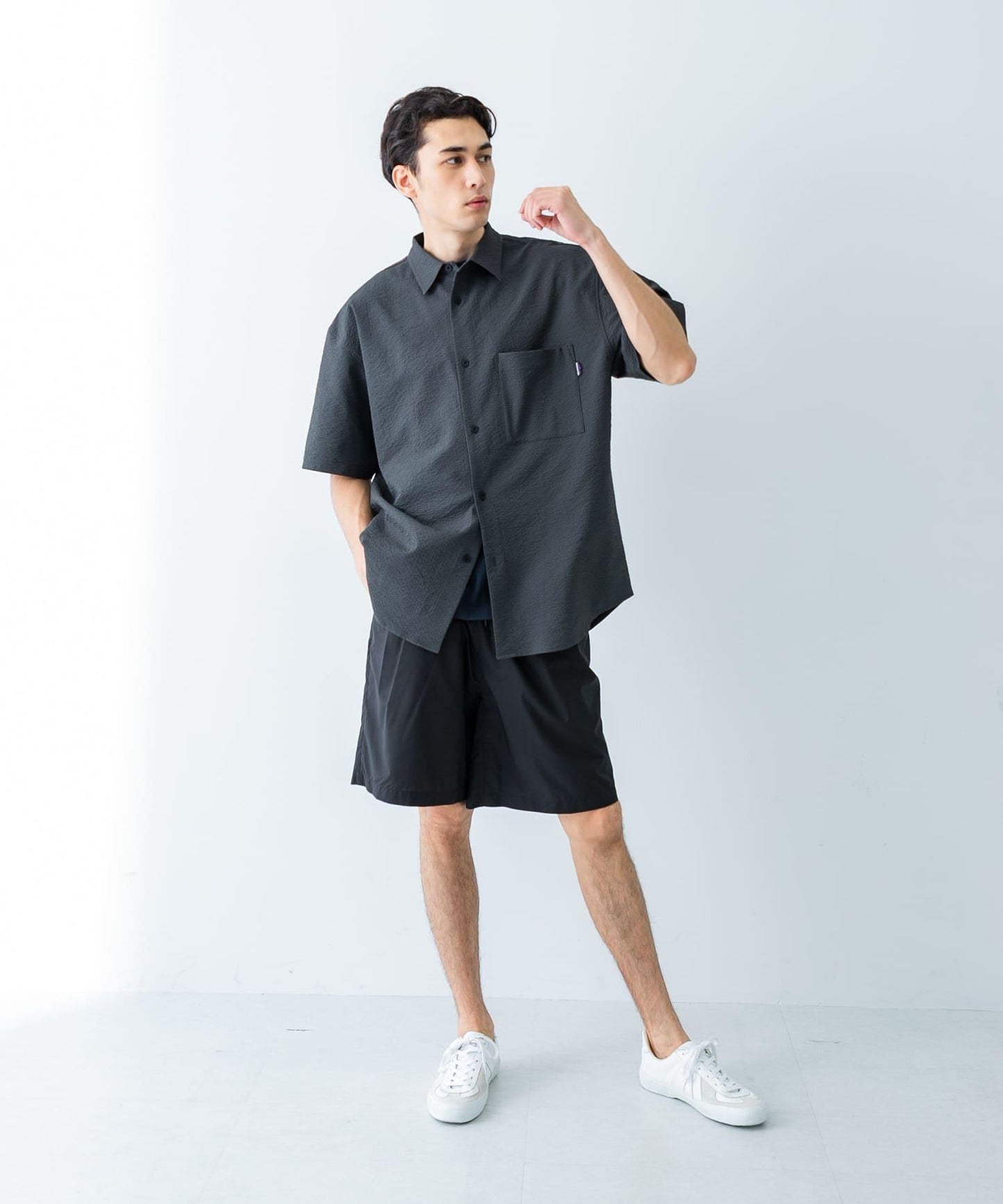 『聯名』THOUSAND MILE×UR 可機洗抽繩襯衫