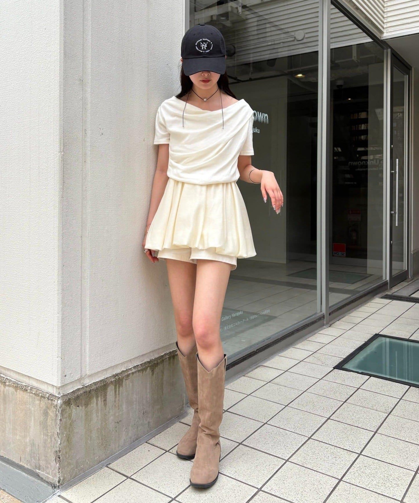 mystic 露肩設計T恤