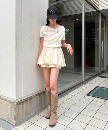 mystic 露肩設計T恤