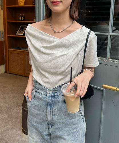 mystic 露肩設計T恤