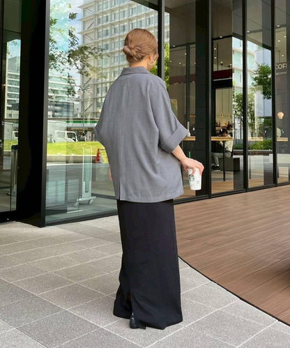 【帕爾克羅限定】(PON寺計劃)科技亞麻短袖襯衫夾克