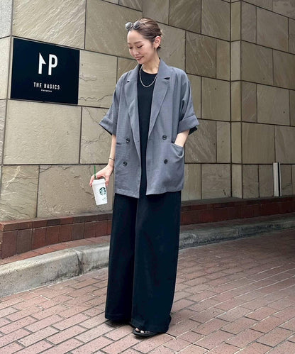 【帕爾克羅限定】(PON寺計劃)科技亞麻短袖襯衫夾克
