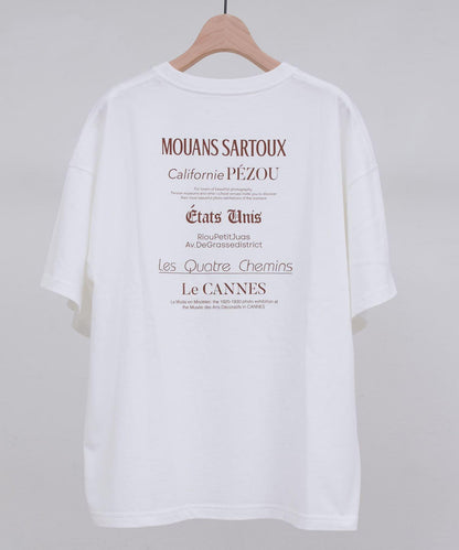 混合字體背部印花 T恤