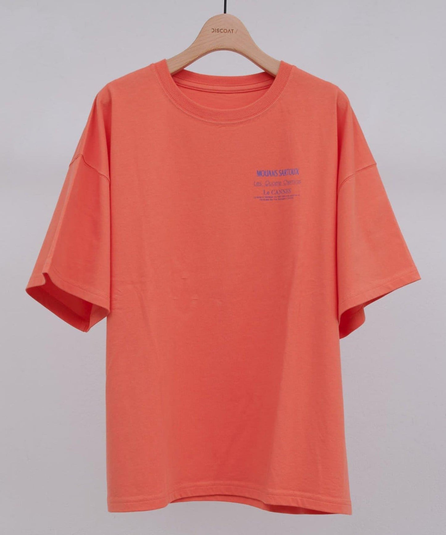 混合字體背部印花 T恤