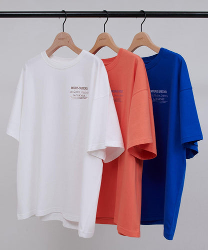 混合字體背部印花 T恤