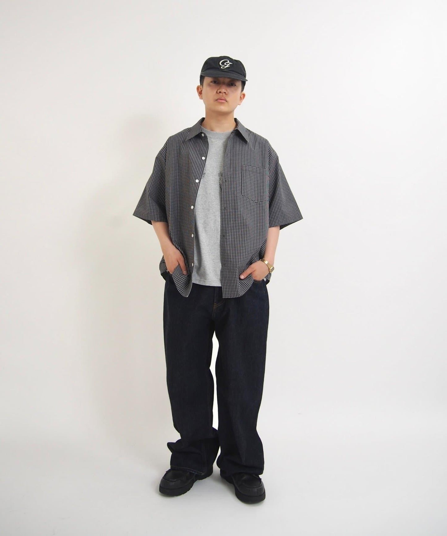 WHO'S WHO gallery 格紋短袖襯衫