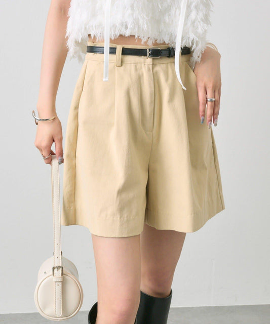 mystic 腰帶設計 百褶 裙褲