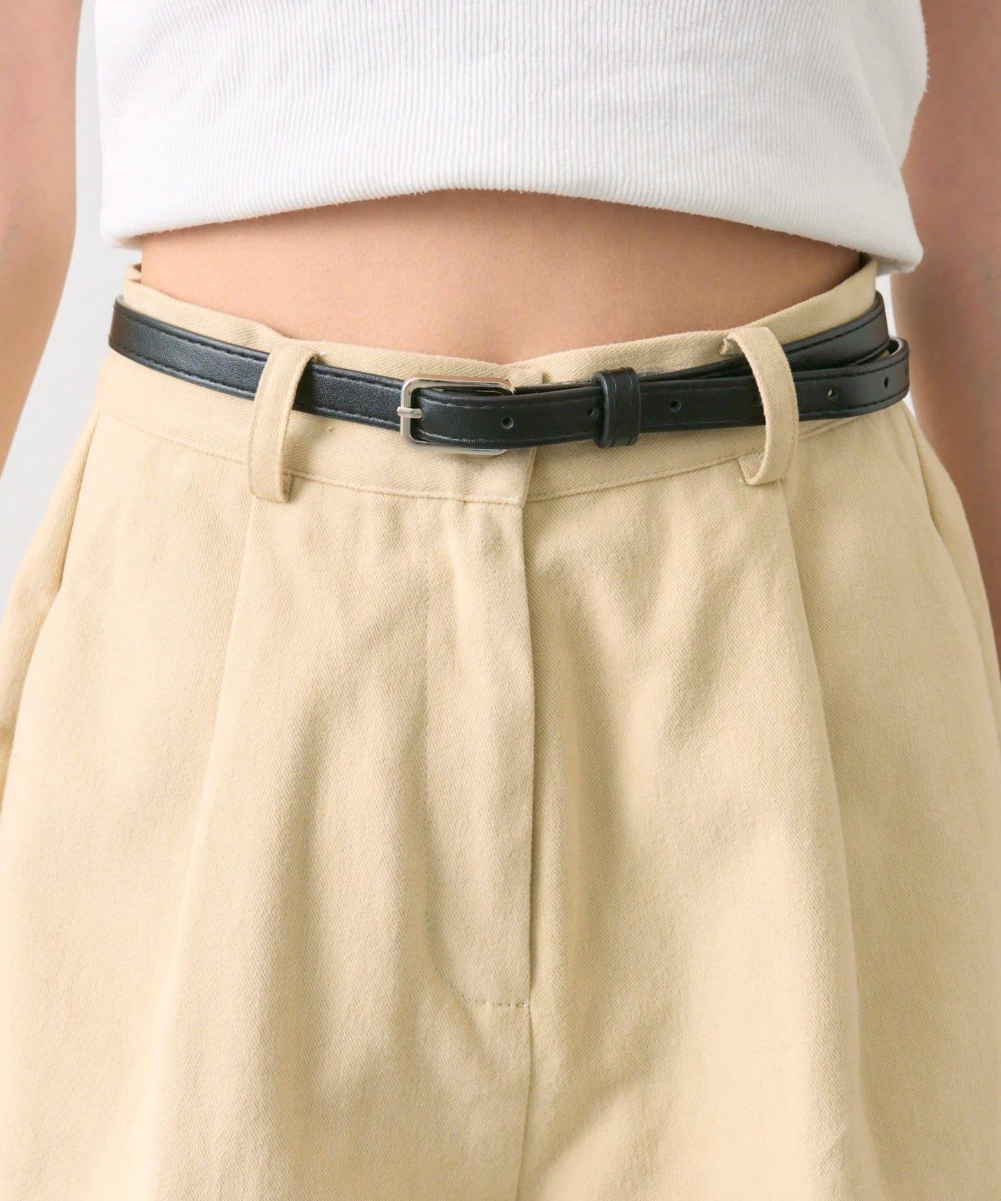 mystic 腰帶設計 百褶 裙褲