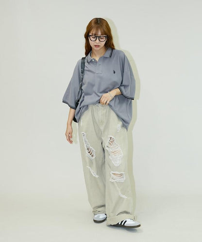 聯名 鹿子紋立領Polo衫【限定推出】