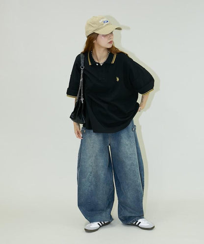 聯名 鹿子紋立領Polo衫【限定推出】