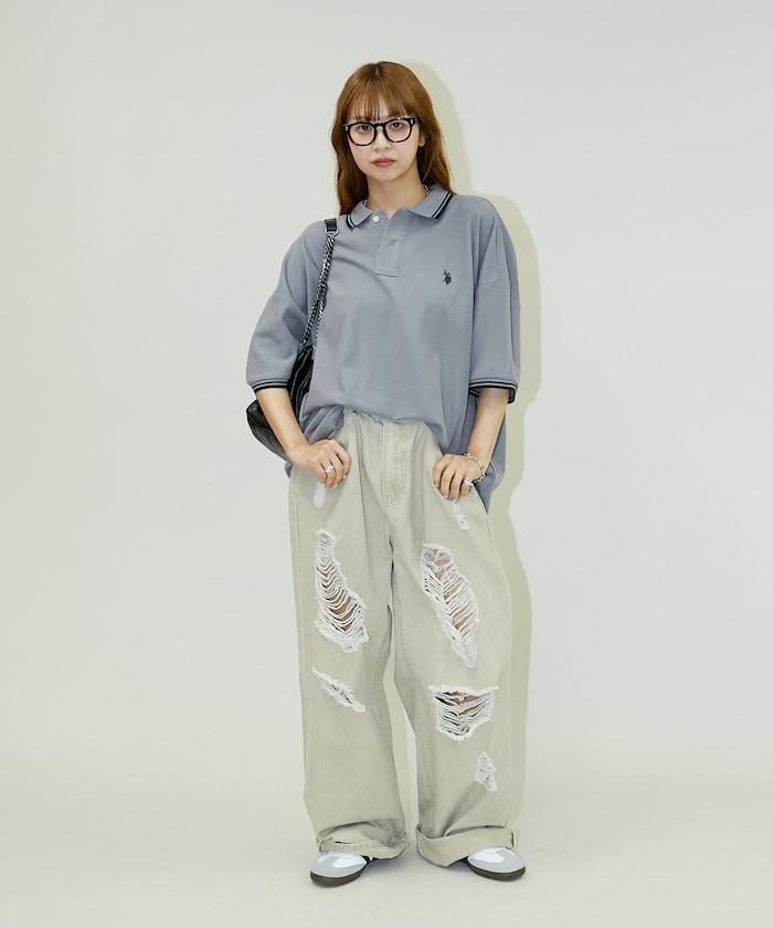 聯名 鹿子紋立領Polo衫【限定推出】
