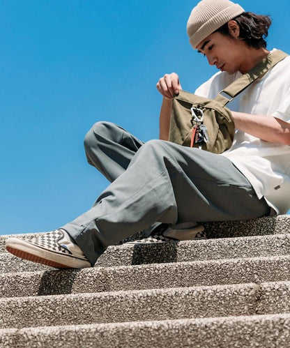 速乾麵料 舒適版型 休閒褲 亞麻風 居家護理