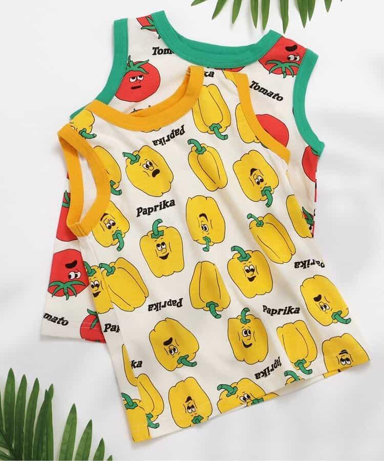 【連衣裙】蔬菜印花背心