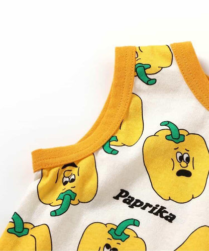 【連衣裙】蔬菜印花背心