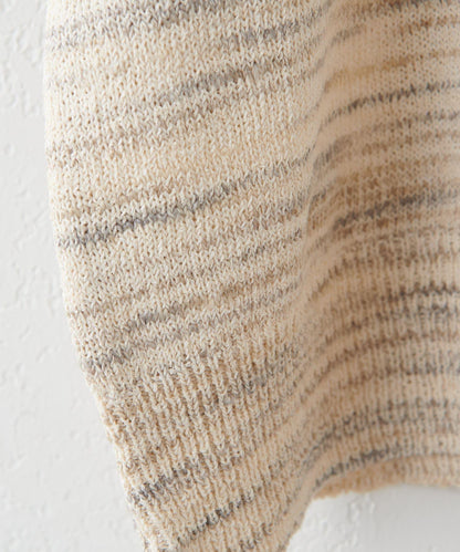 【Discoat】段染半袖立領針織衫