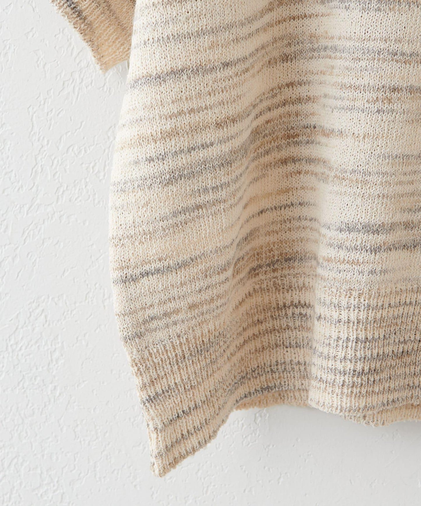 【Discoat】段染半袖立領針織衫