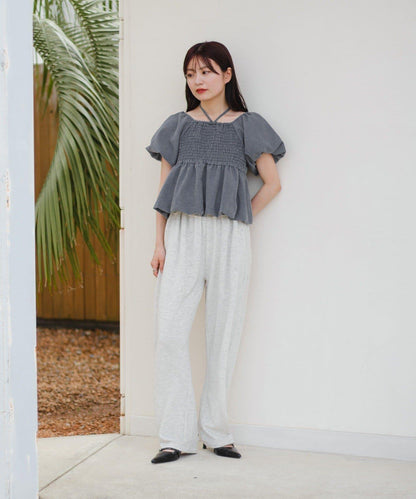 【2WAY/4色展開】氣球袖上衣