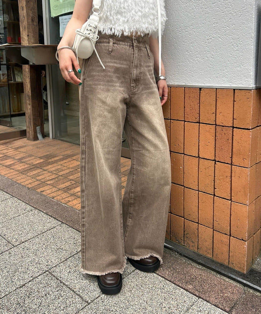 波浪牛仔褲