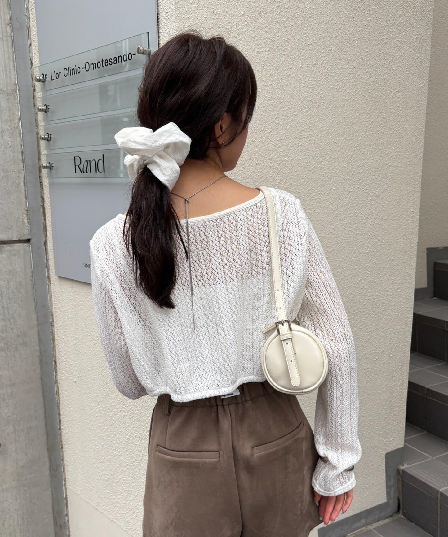 【mystic】褶皺蝴蝶結短外套