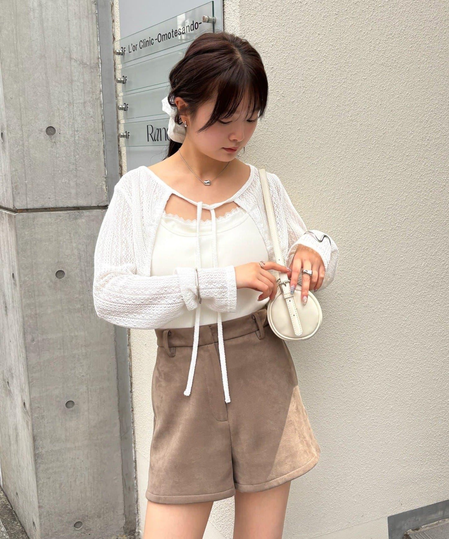 【mystic】褶皺蝴蝶結短外套