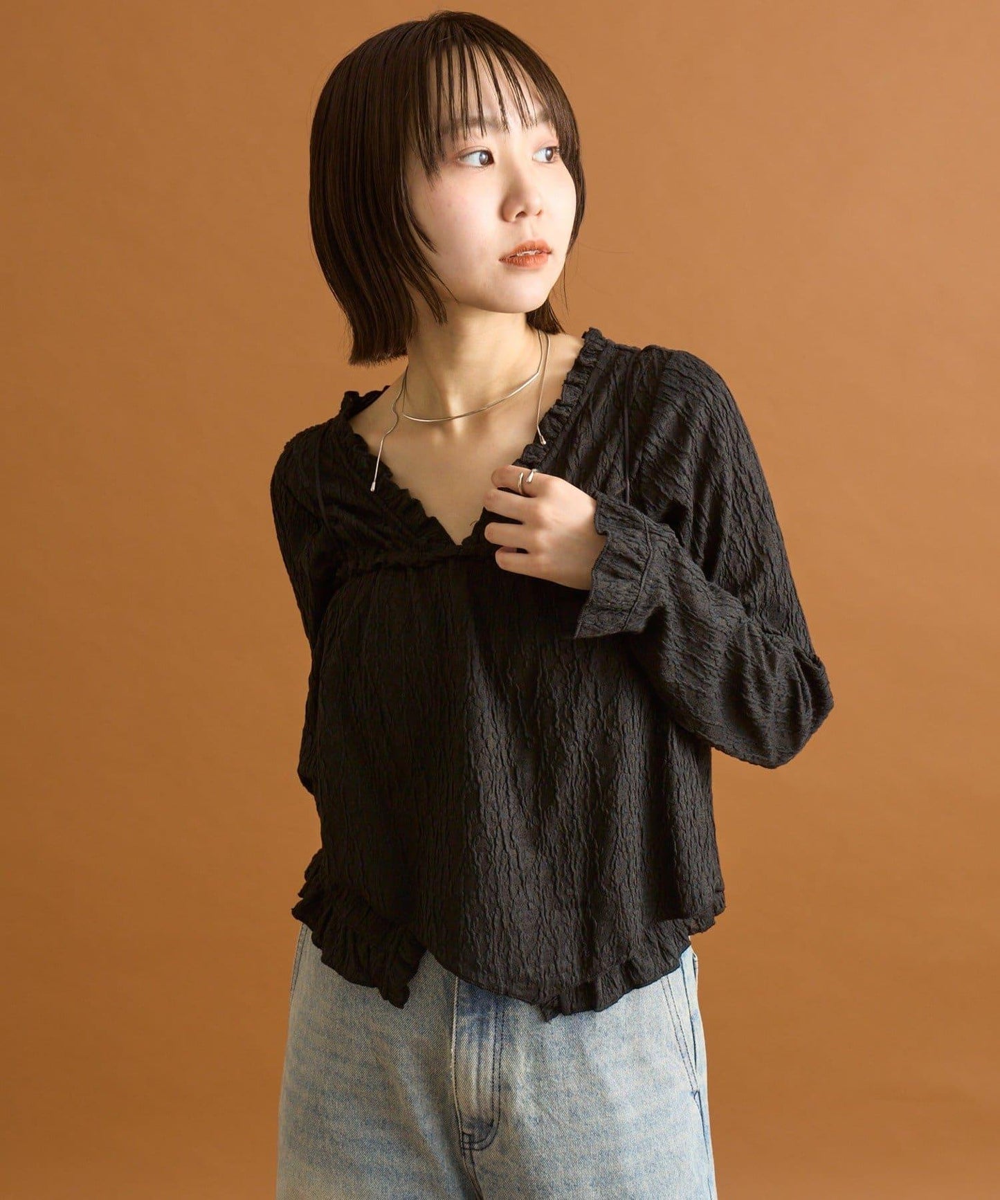 背心套裝蕾絲開衫