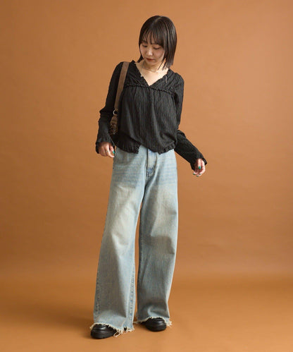 背心套裝蕾絲開衫