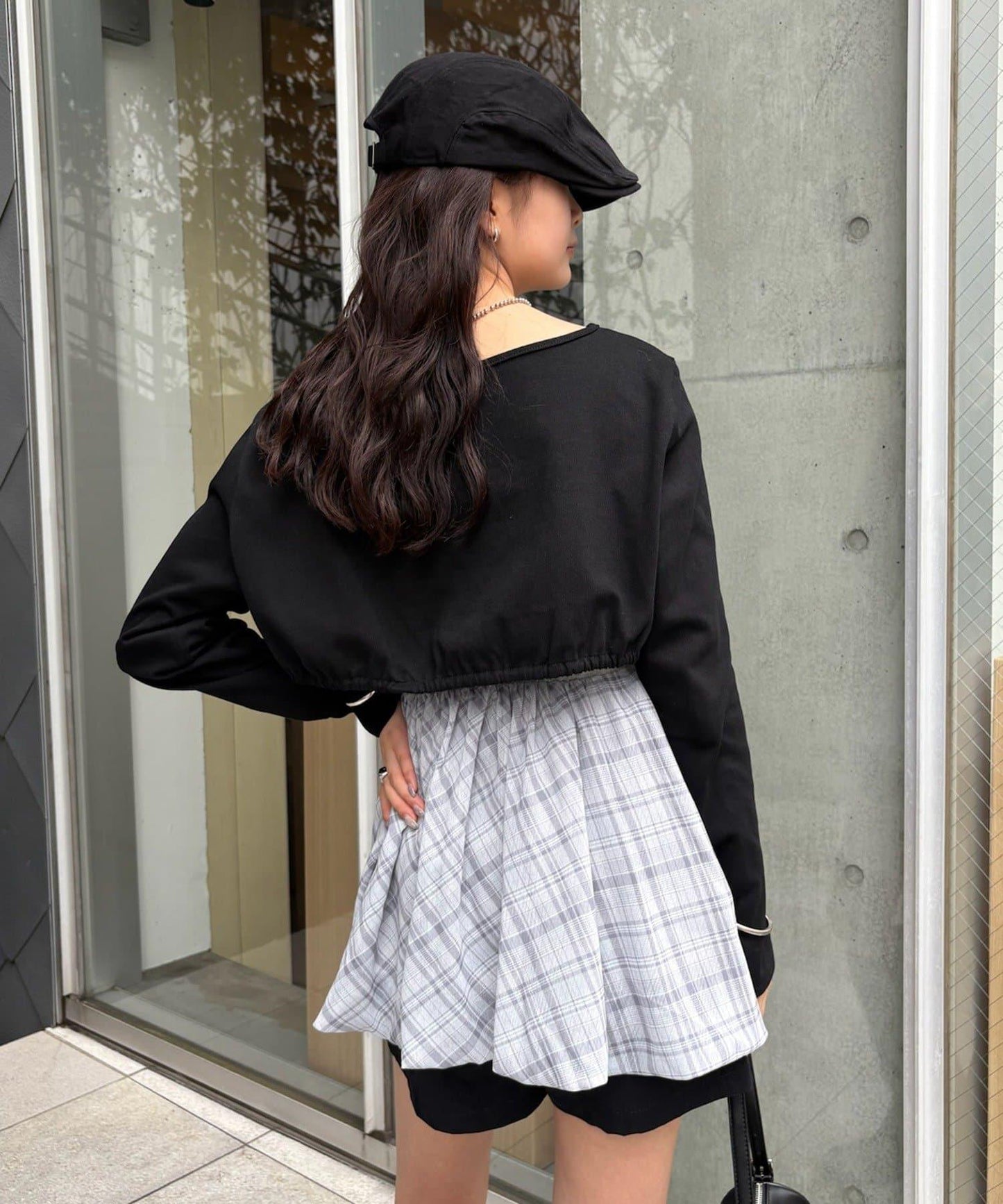 【mystic】褶皺蝴蝶結短外套