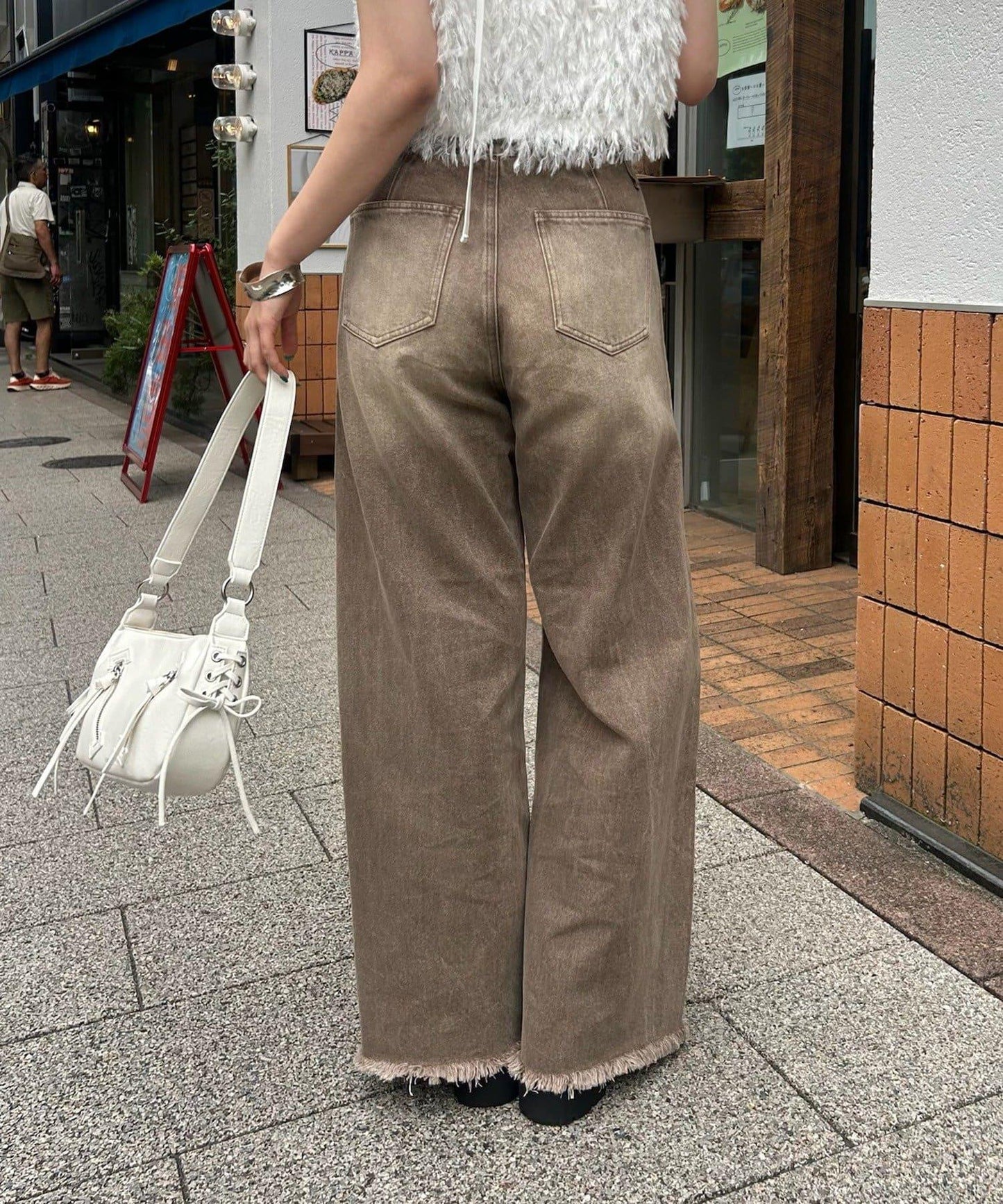 波浪牛仔褲