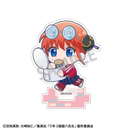 3年Z組銀八先生 迷你亞克力立牌 神楽 登校風景描繪