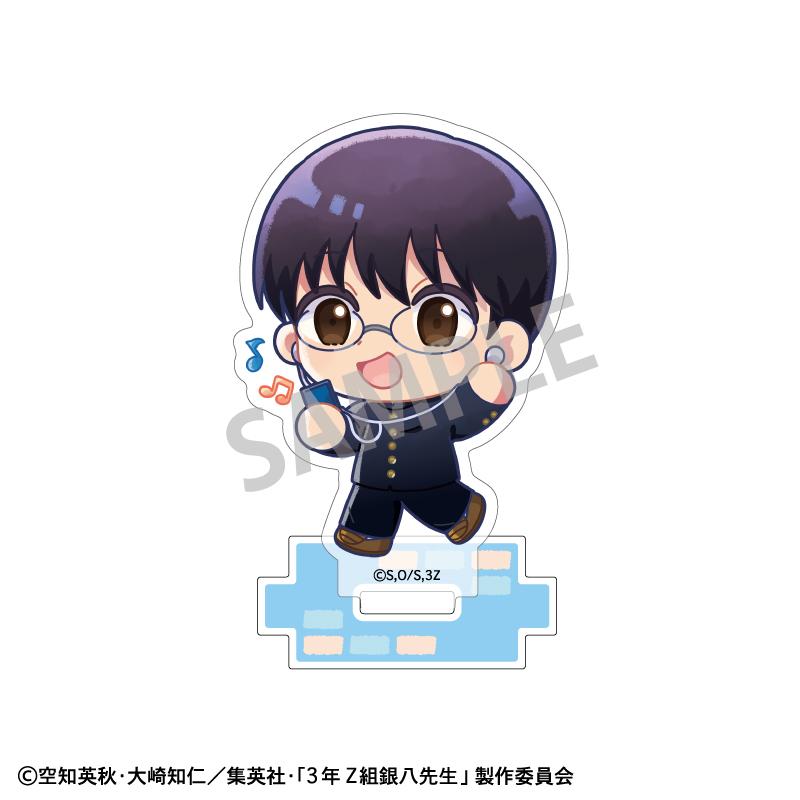 3年Z組銀八先生 迷你亞克力立牌 志村新八 登校風景描繪