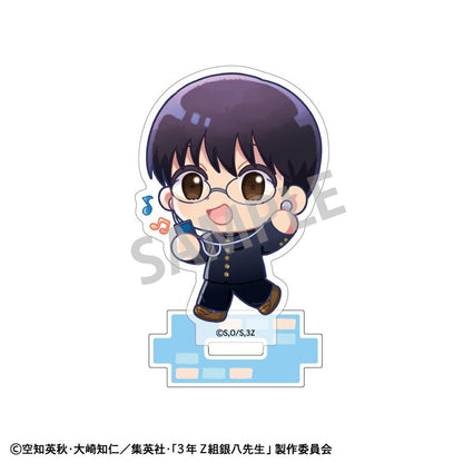 3年Z組銀八先生 迷你亞克力立牌 志村新八 登校風景描繪