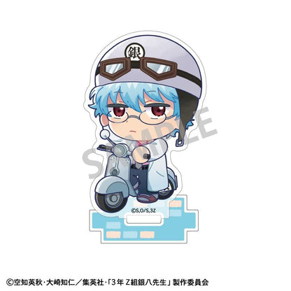 3年Z組銀八先生 迷你亞克力立牌 坂田銀八 登校風景描繪